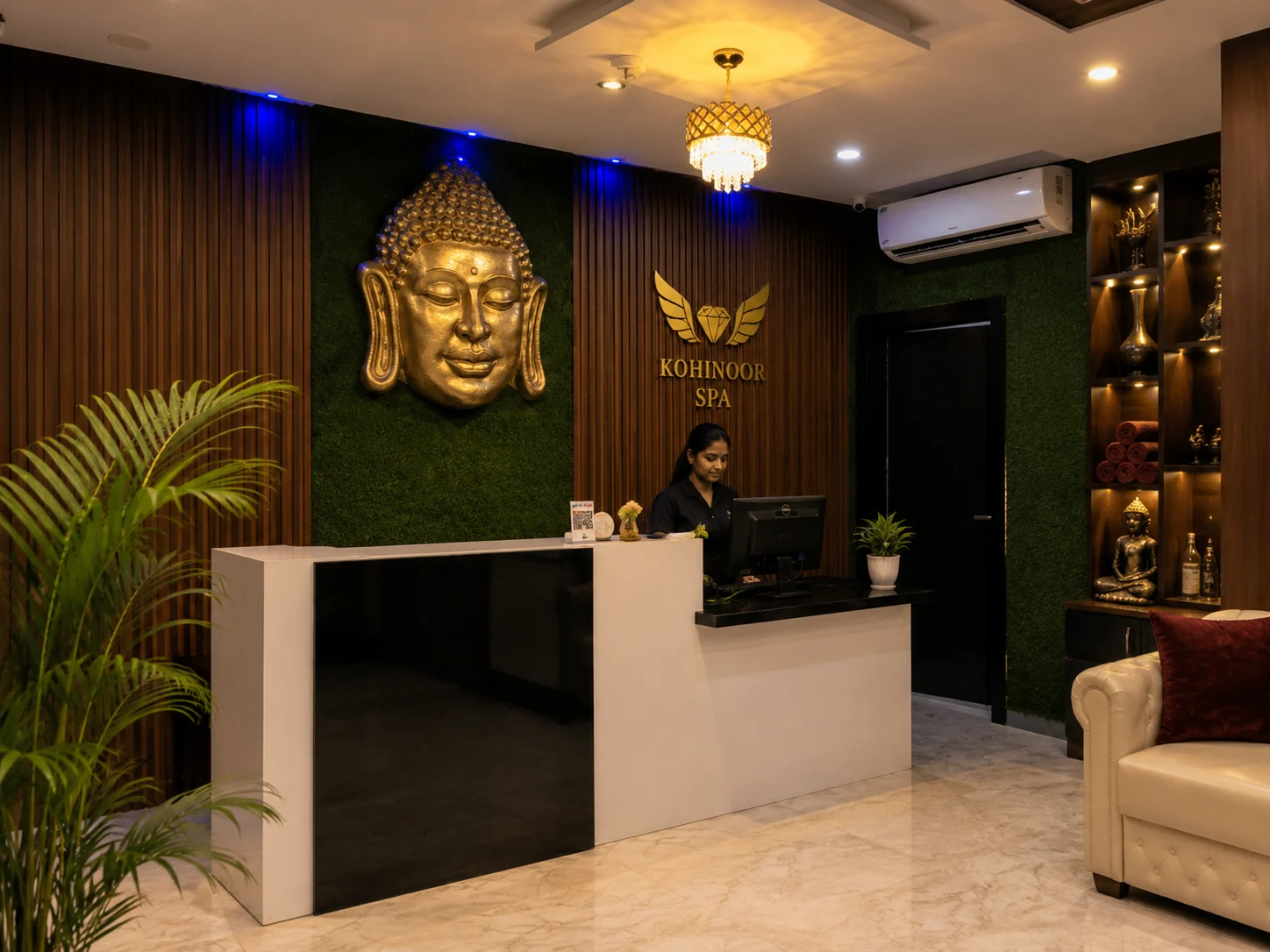 Kohinoor Spa reception alternate view